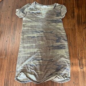 Z Supply Camouflage Tank V-Neck Dress Size XS